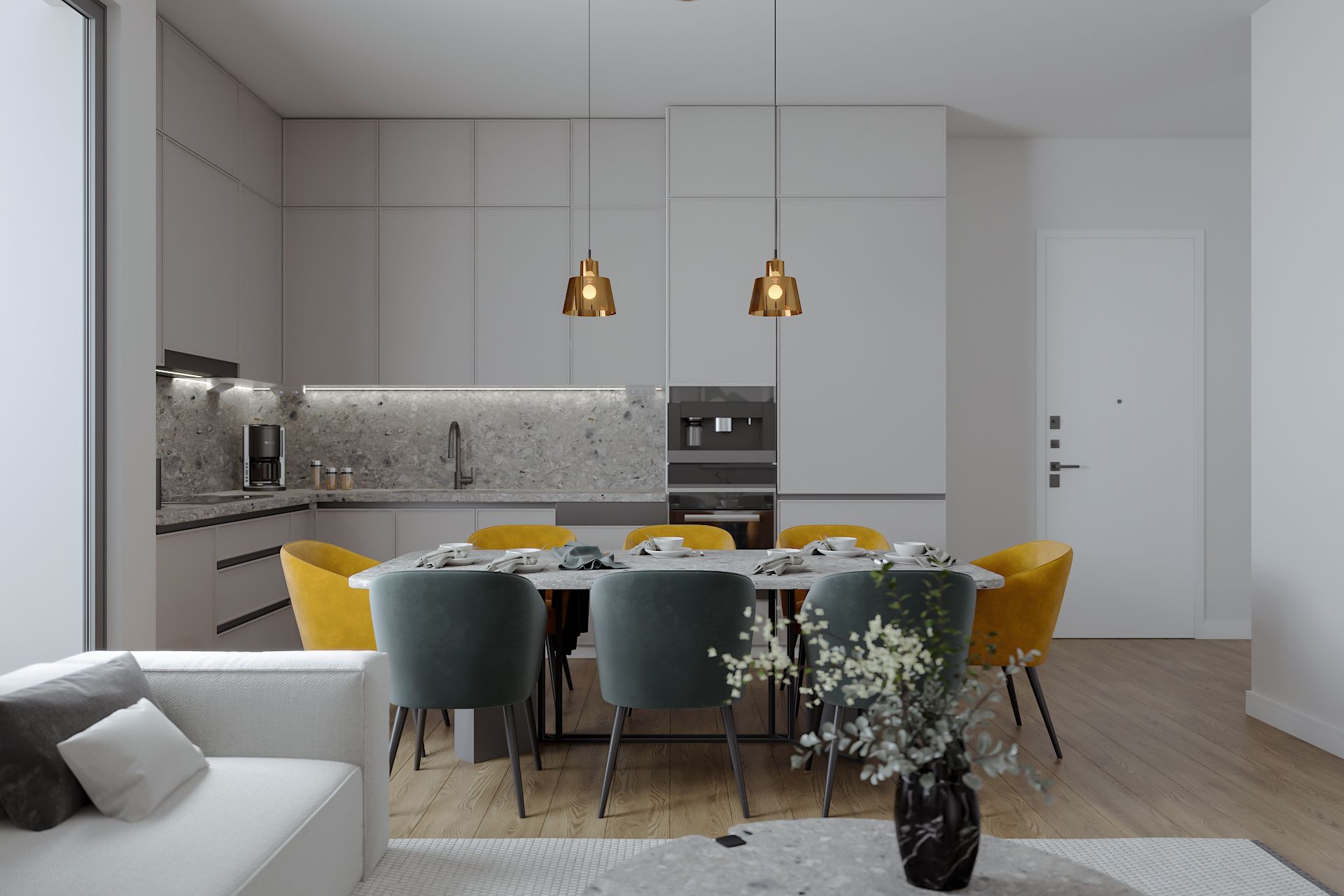 3-комнатный пентхаус 80 м² с двумя террасами в Каршияке — фото 19