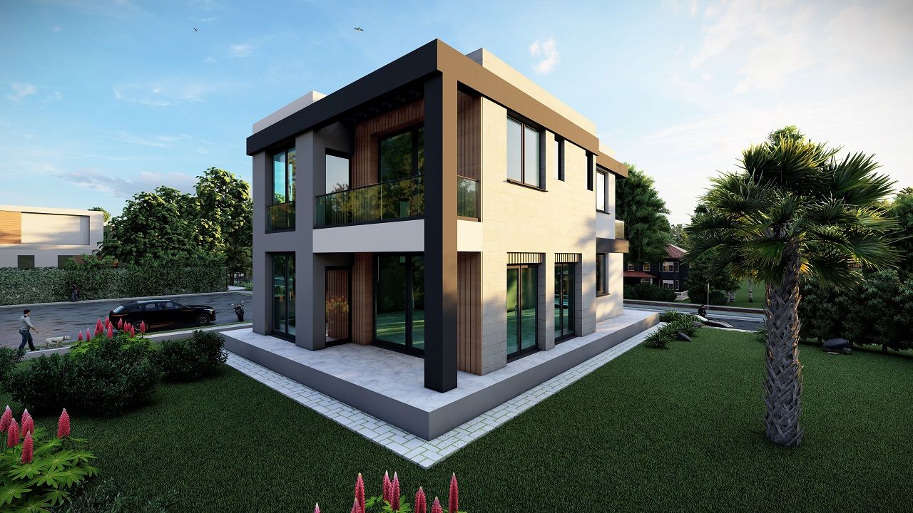 Вилла 4+1 (250 м²) с участком земли в новом комплексе в Лапте — фото 4