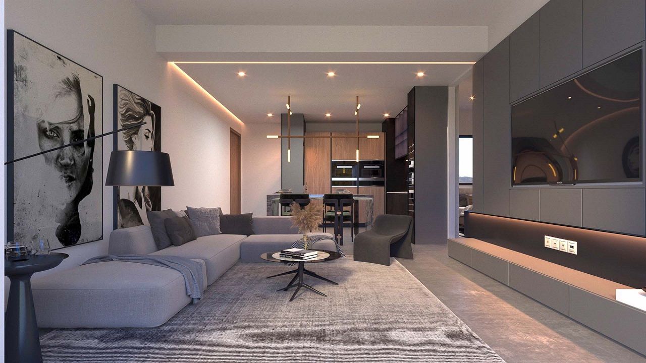 Студия 46 м² с садом в шикарном комплексе в Искеле — фото 34