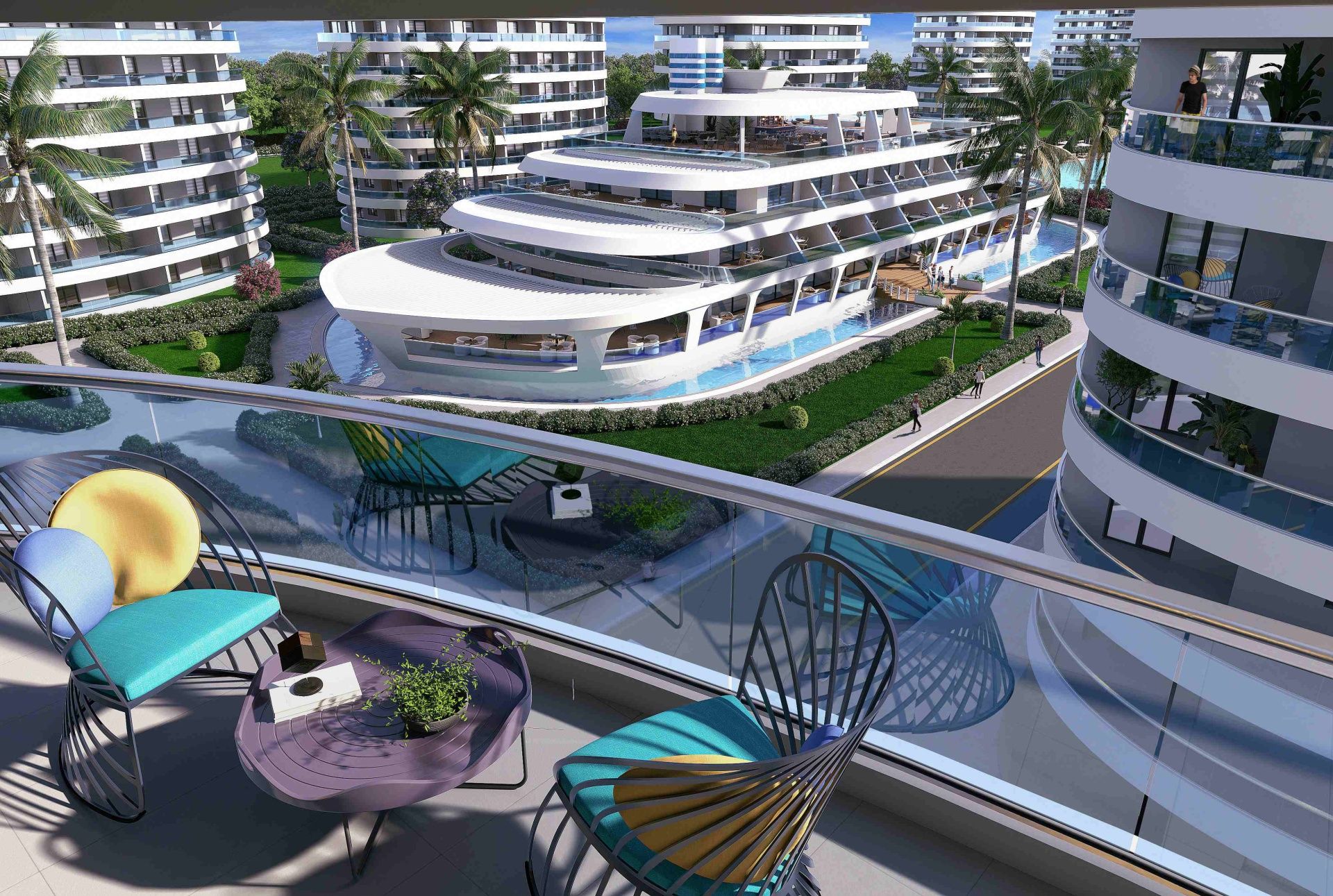 3-комнатные апартаменты 125 м² с террасой в элитном комплексе в 800 метрах от пляжа — фото 23