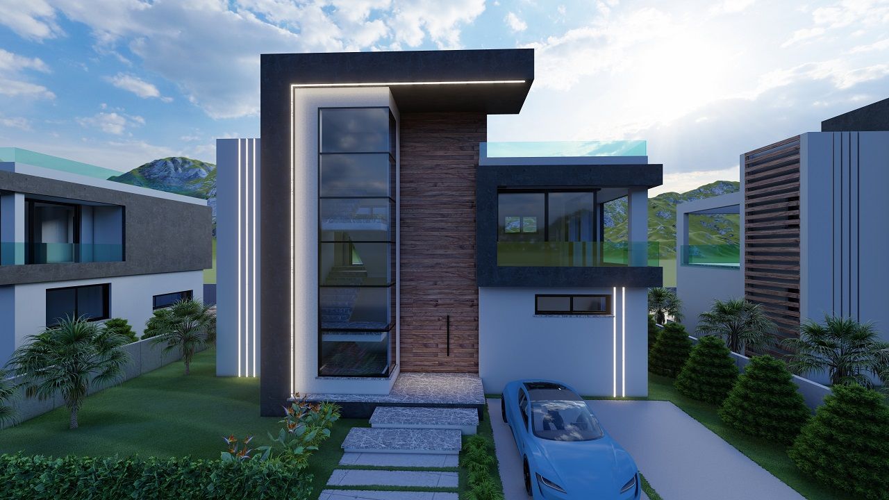 Современная вилла 3+1 (210 м²) с участком земли в новом комплексе в Боазе — фото 2