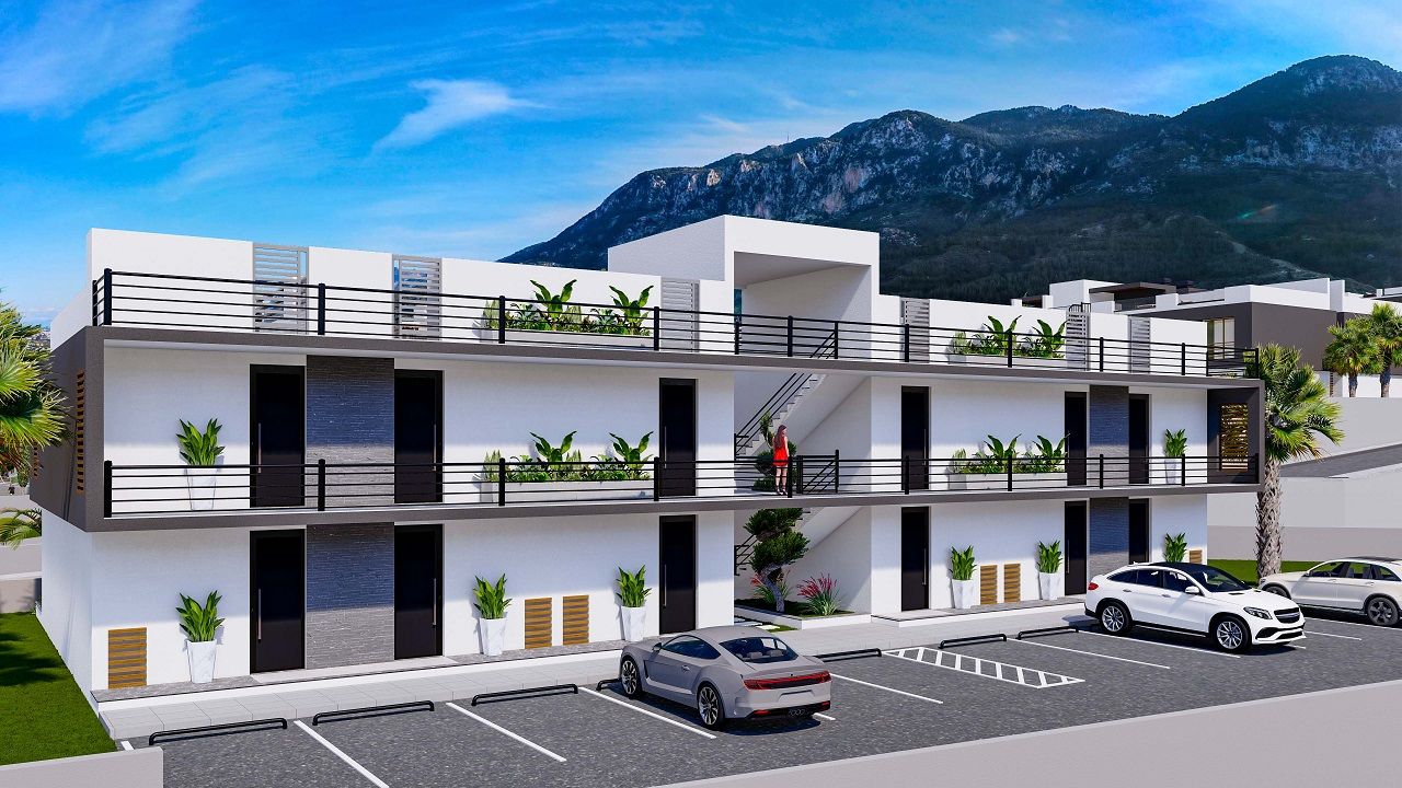 Студия 60 м² с собственным садом 10 м² в новом комплексе с видом на море и горы  — фото 2