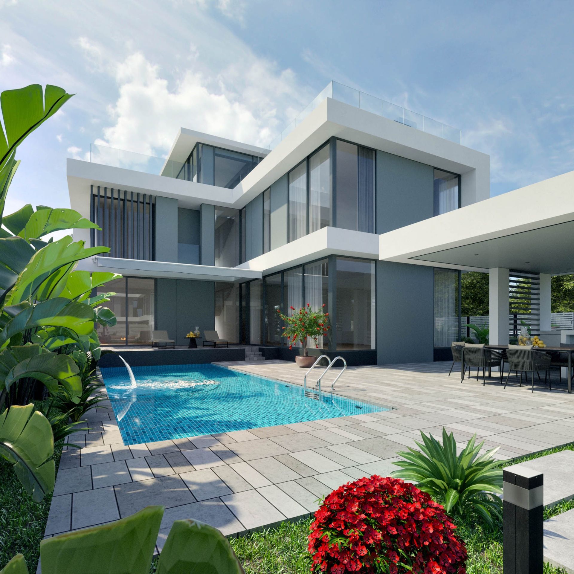 5-комнатная вилла 383 м² с полным дизайн-пакетом и террасой на крыше 139 м² и бассейном  — фото 8