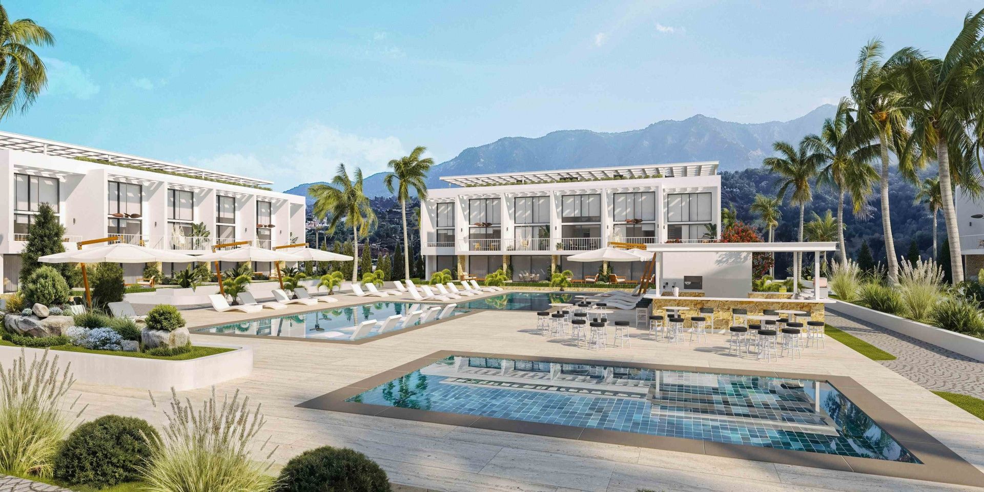 2-комнатный пентхаус loft 120 м² с террасой на крыше в 100 метрах от пляжа