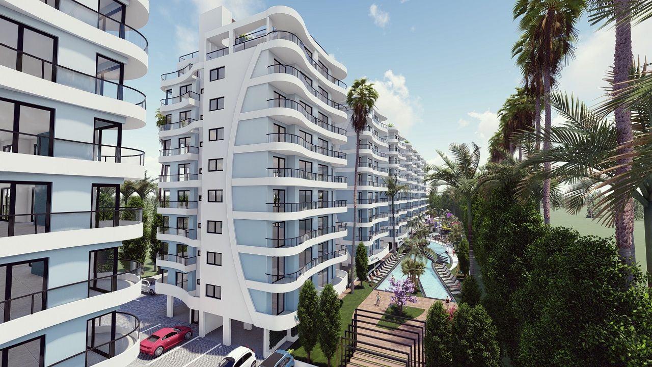4 комнатная квартира (104 м²)  в современном комплексе рядом с Лонг -Бич