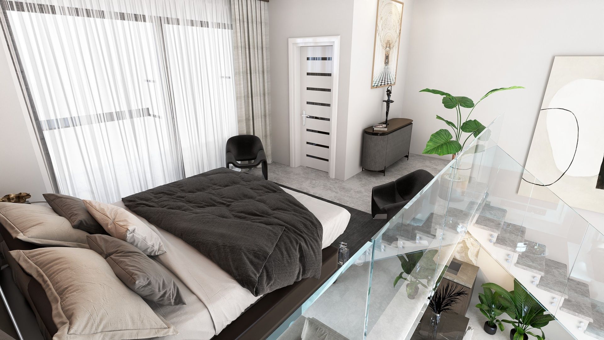 4-комнатный пентхаус loft 150м² с собственным участком в 5 минутах от пляжа — фото 32
