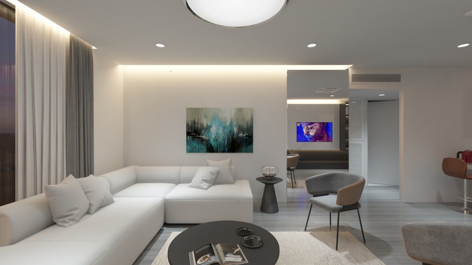 Пентхаус 3+1 120 м2 с террасой в центре Кирении — фото 5