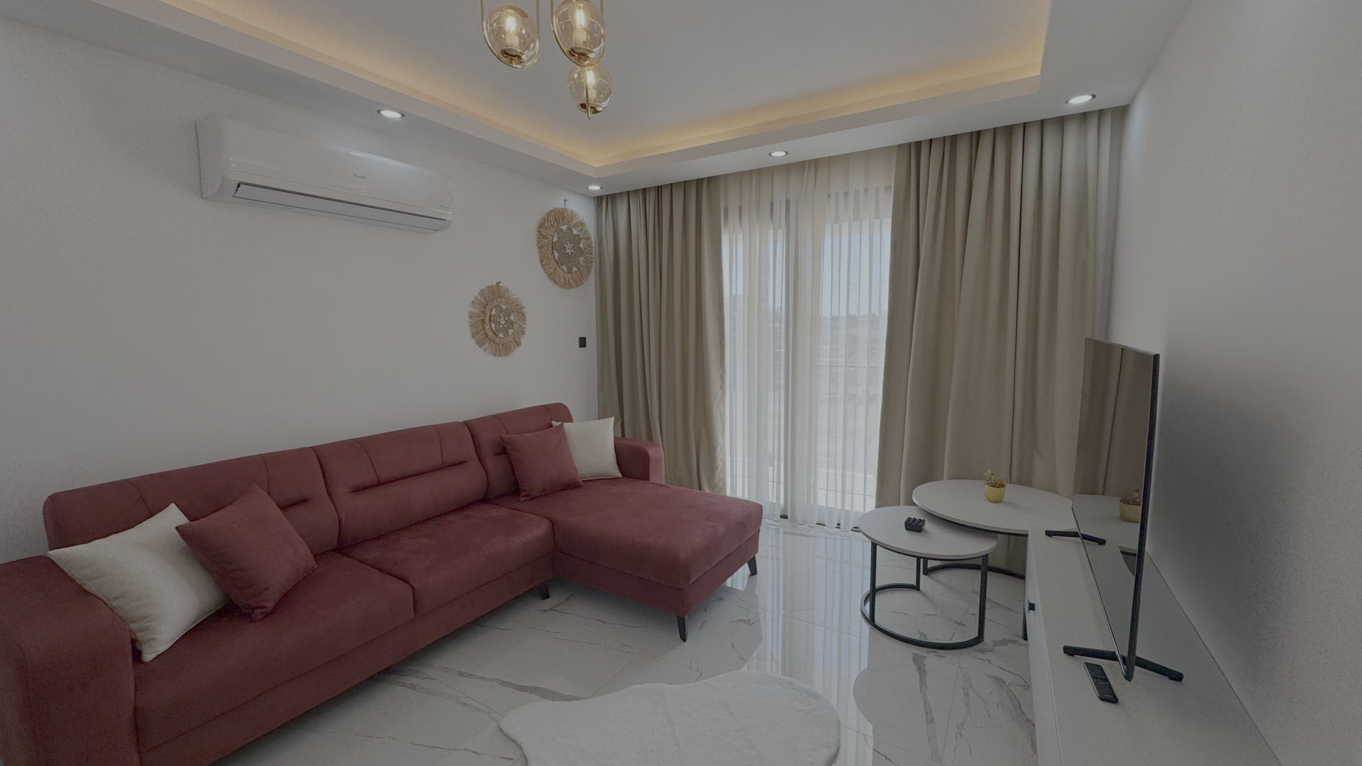 Квартира 1+1 Loft 74 м² с палисадником в красивом комплексе в Каршияке — фото 3
