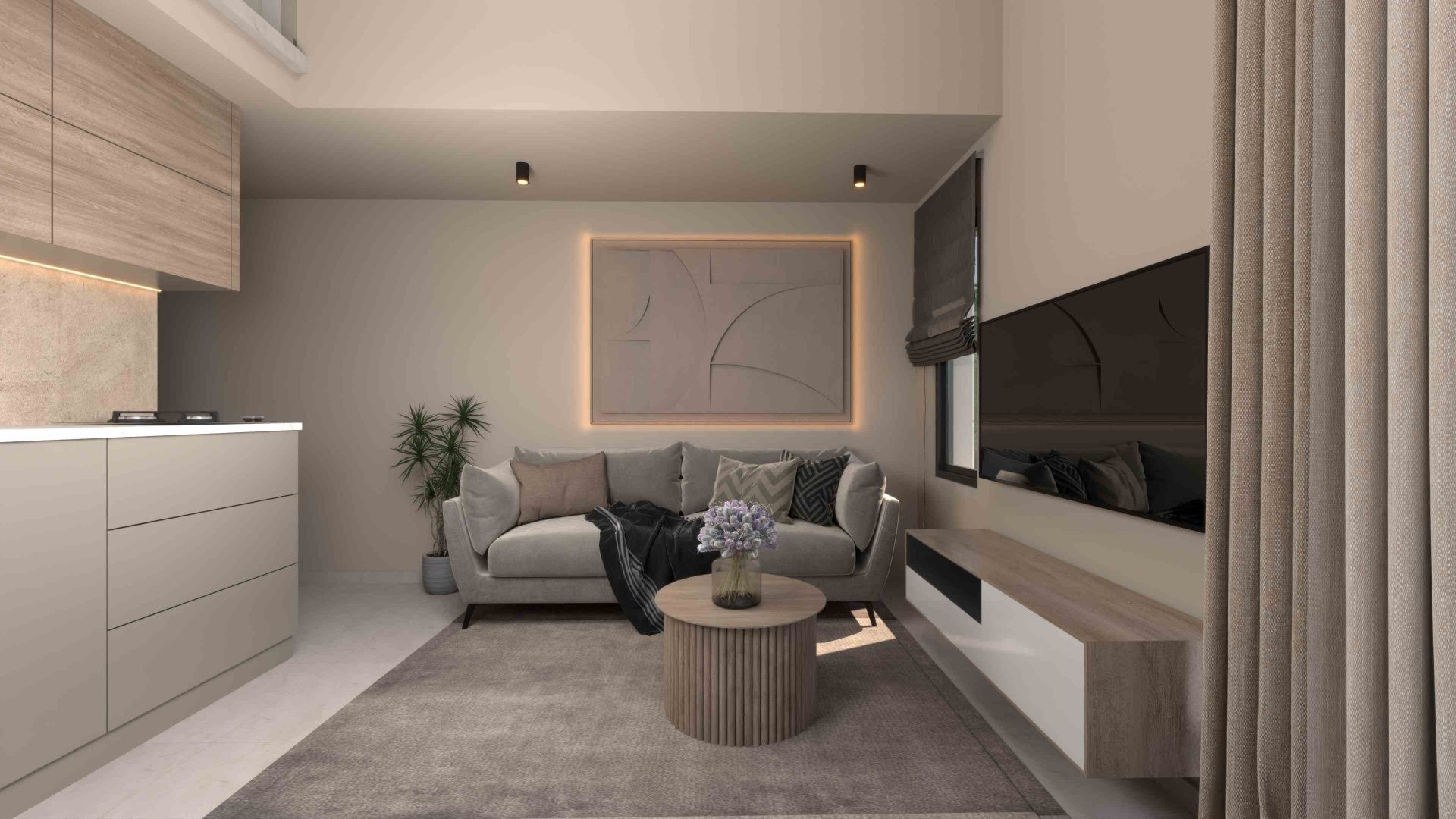 3-комнатный пентхаус loft 106 м² с двумя террасами в комплексе с частным пляжем — фото 4