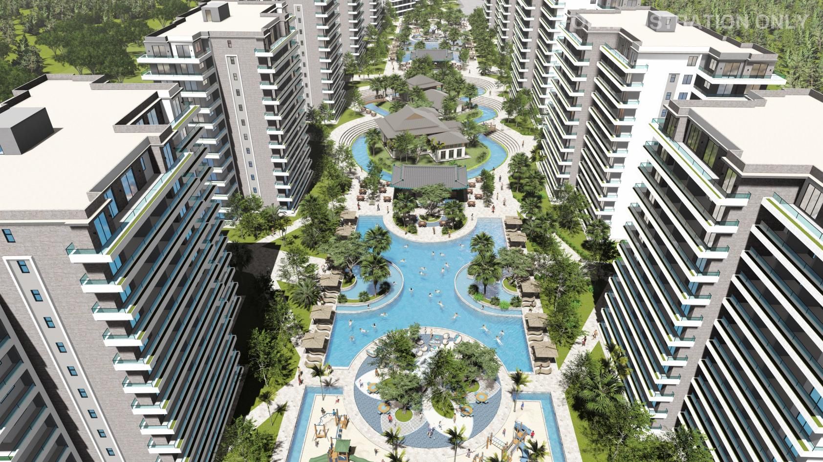 3-комнатные апартаменты 79 м² с балконом 15 м² в СПА-комплексе в 600 метрах от песчаного пляжа — фото 1