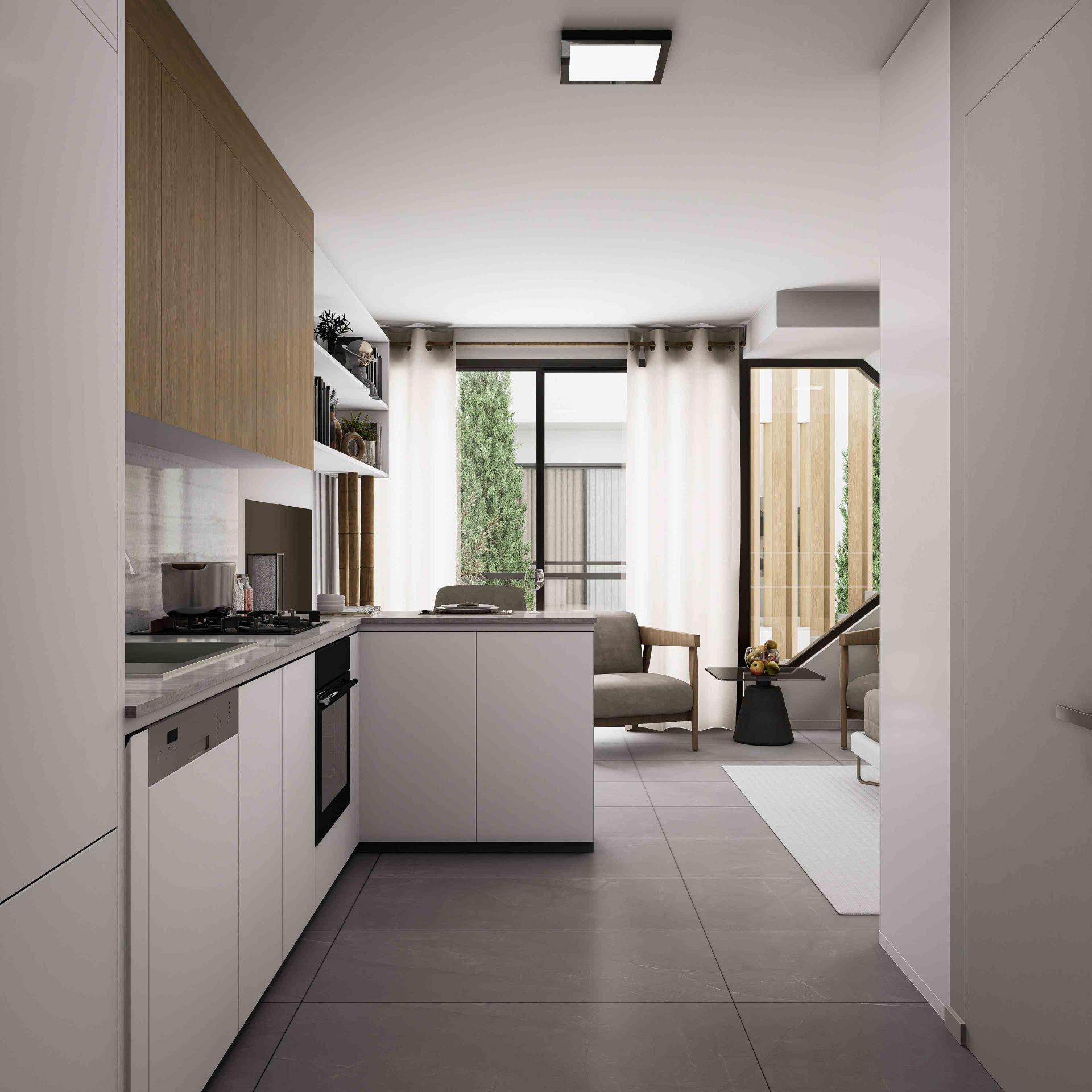 Студия penthouse 50м2 с террасой на крыше 45м2 — фото 29