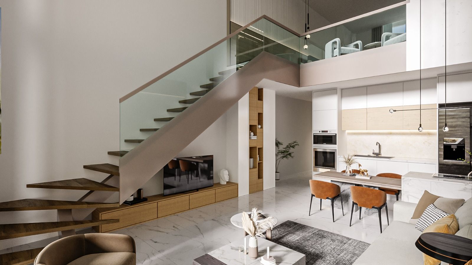 3-комнатные loft апартаменты 88м2 c террасой 55м2 и видом на море — фото 10