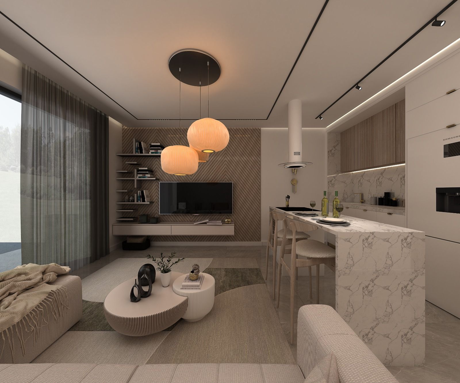 Апартаменты Loft 2+1 (113 м2) с двумя террасами в новом комплексе рядом с морем — фото 6