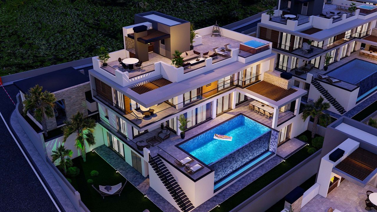 Роскошная вилла 6+2 (507 м²) с бассейном в новом комплексе в Лапте — фото 15
