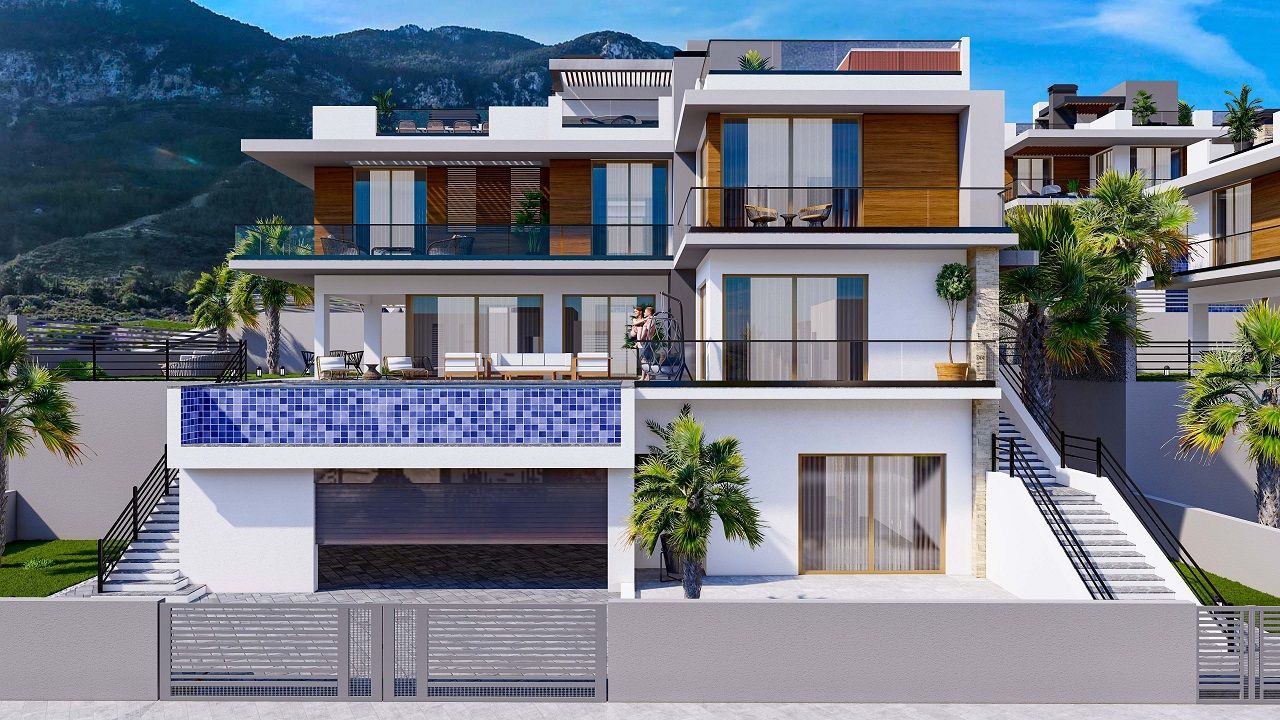 Вилла 5+2 (428 м²) с бассейном в новом комплексе в Лапте — фото 2