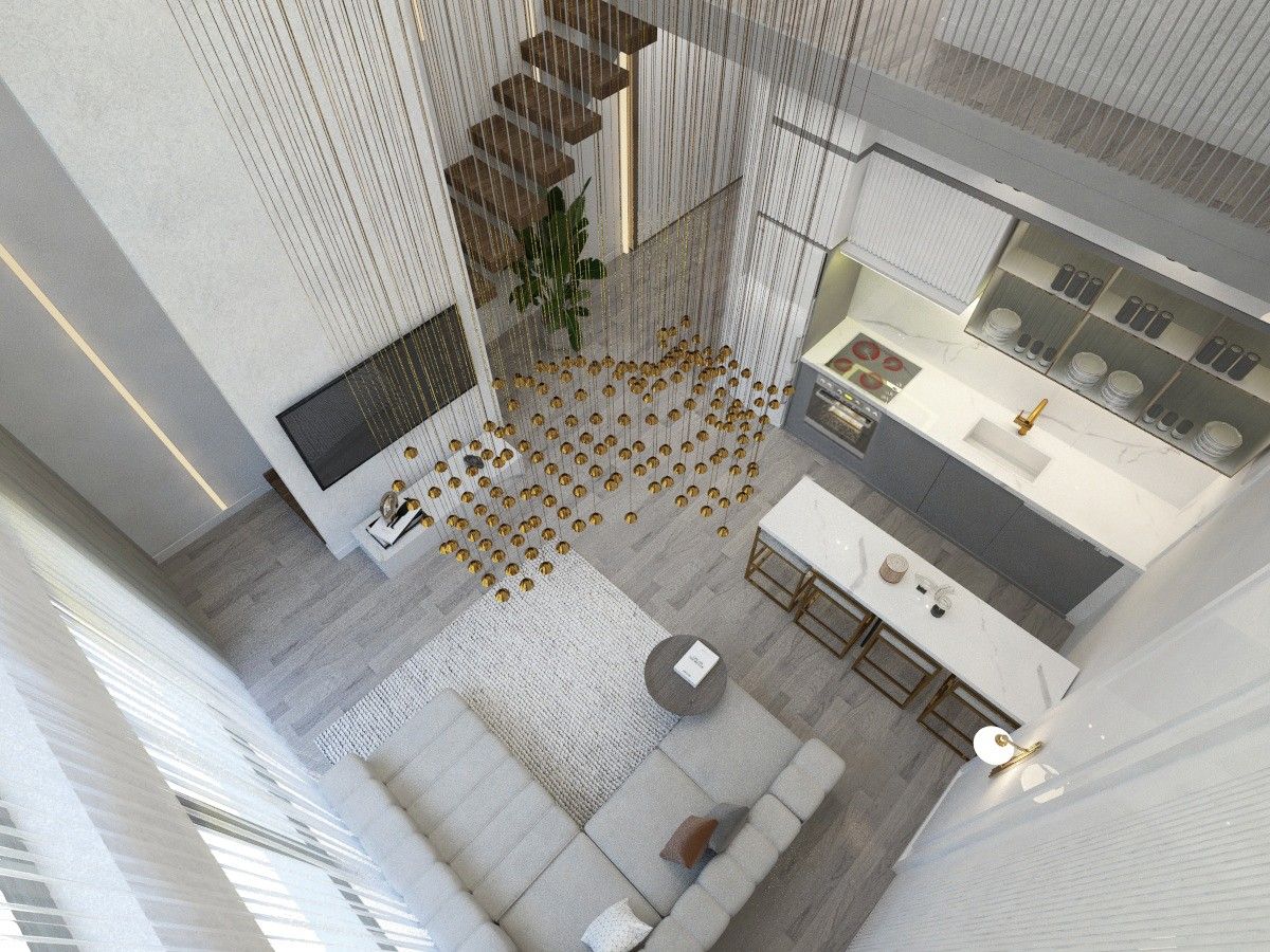 3-комнатные апартаменты loft 73м2 с балконом 9м2 в Эсентепе  — фото 37