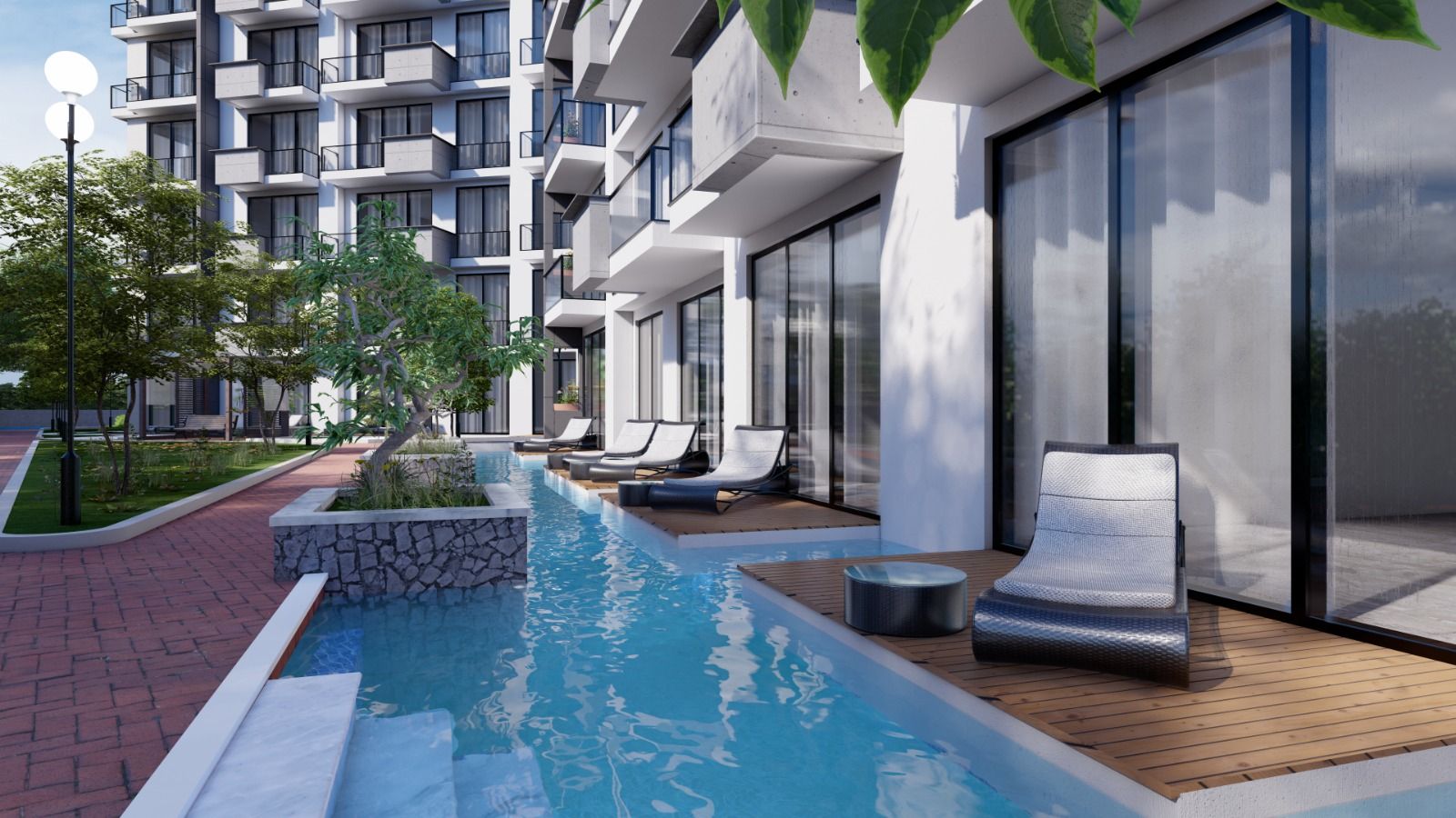 Студия 50 м² с видом на море в масштабном курортном комплексе в Газиверене — фото 13