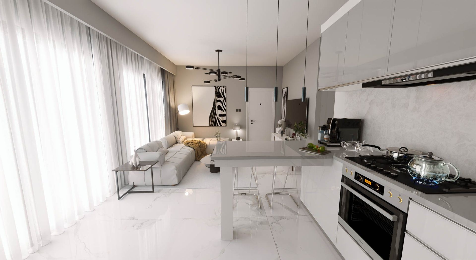2-комнатный пентхаус 80 м² с террасой на крыше 80 м² в Лапте — фото 10