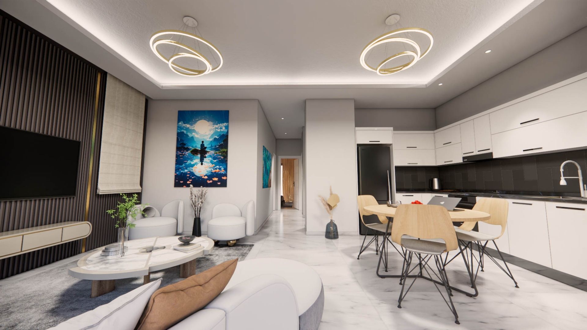 3-комнатные апартаменты 79 м² в Алсанджаке — фото 6