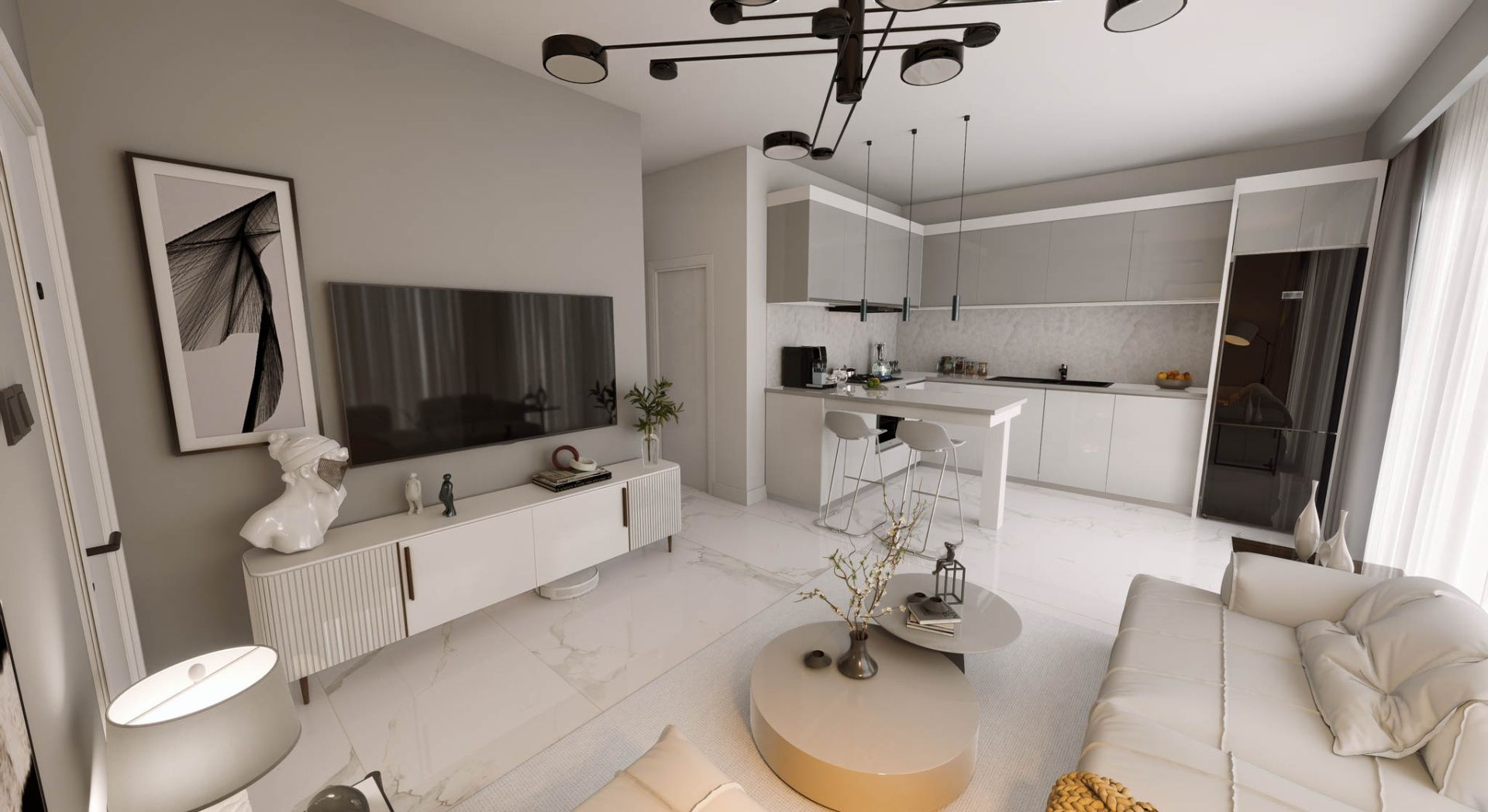 2-комнатный пентхаус 80 м² с террасой на крыше 80 м² в Лапте — фото 13