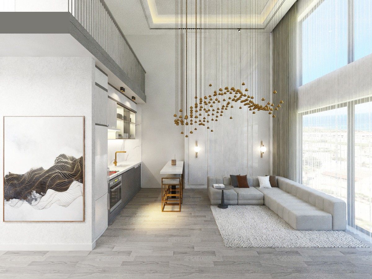 3-комнатные апартаменты loft 73м2 с балконом 9м2 в Эсентепе  — фото 31