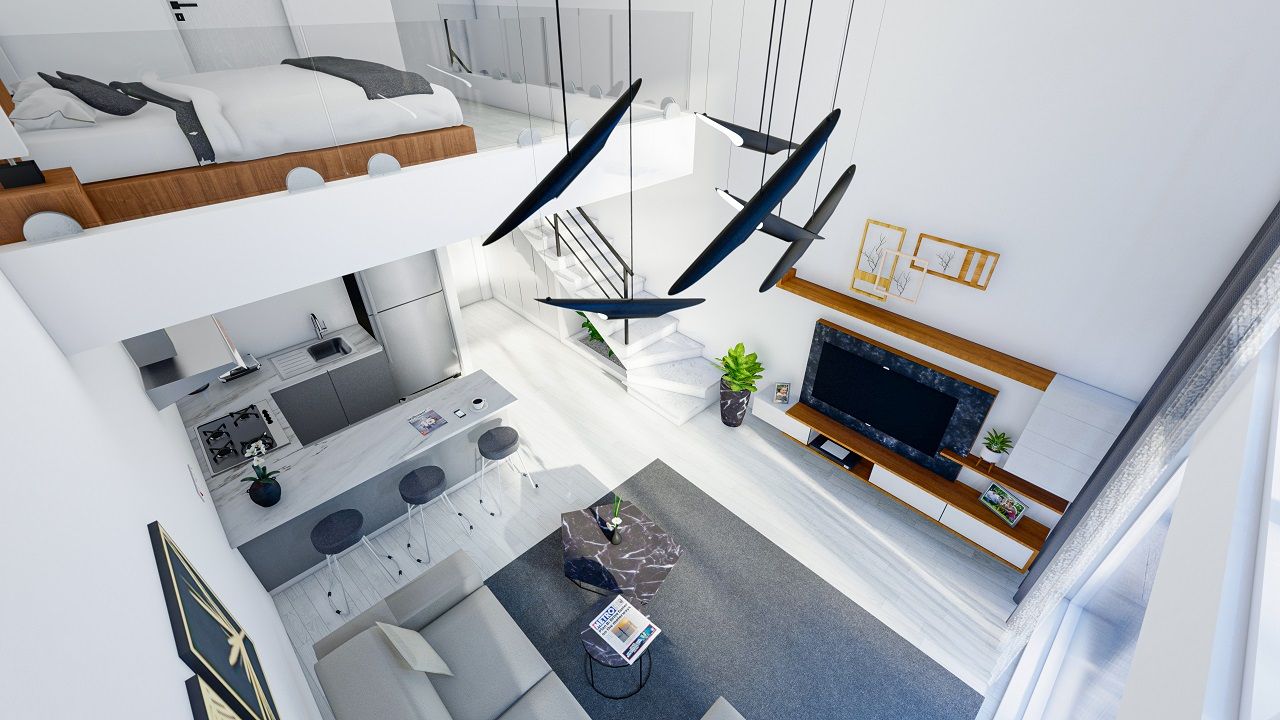 2-комнатные апартаменты loft 56 м² в новом комплексе в 600 метрах от пляжа — фото 3