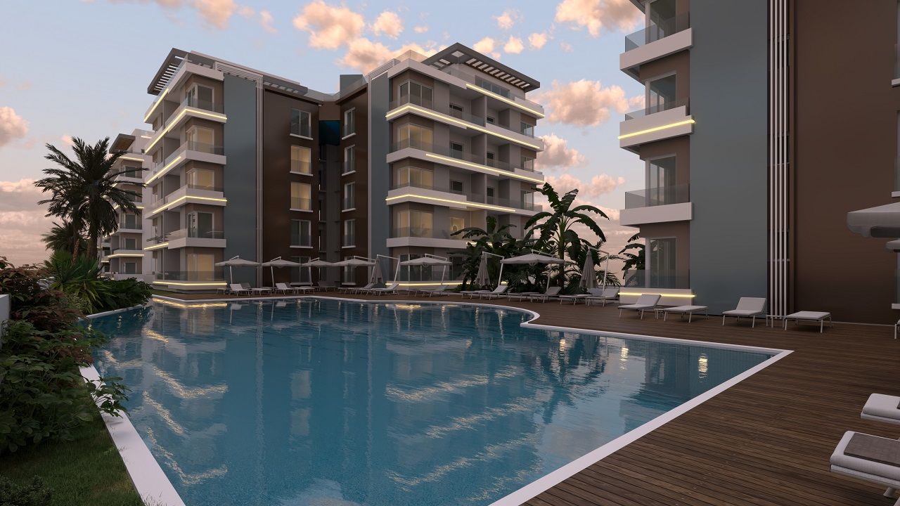 4-комнатные апартаменты 123 м² с террасой 13 м² в 950 метрах от песчаного пляжа