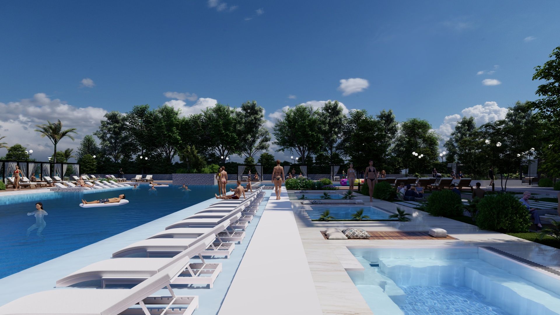 Студия 50 м² с видом на море в масштабном курортном комплексе в Газиверене — фото 7