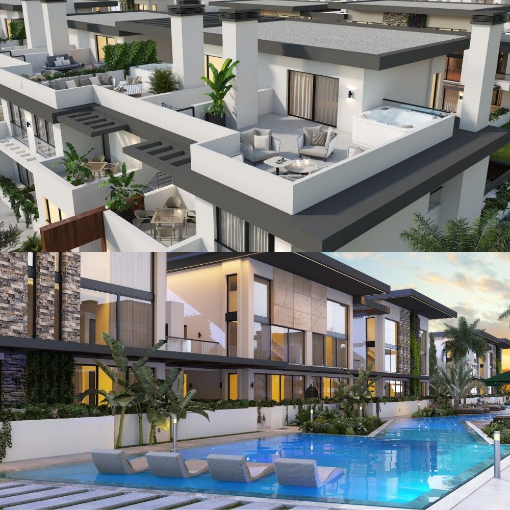 4-комнатный пентхаус loft 150м² с собственным участком в 5 минутах от пляжа — фото 14