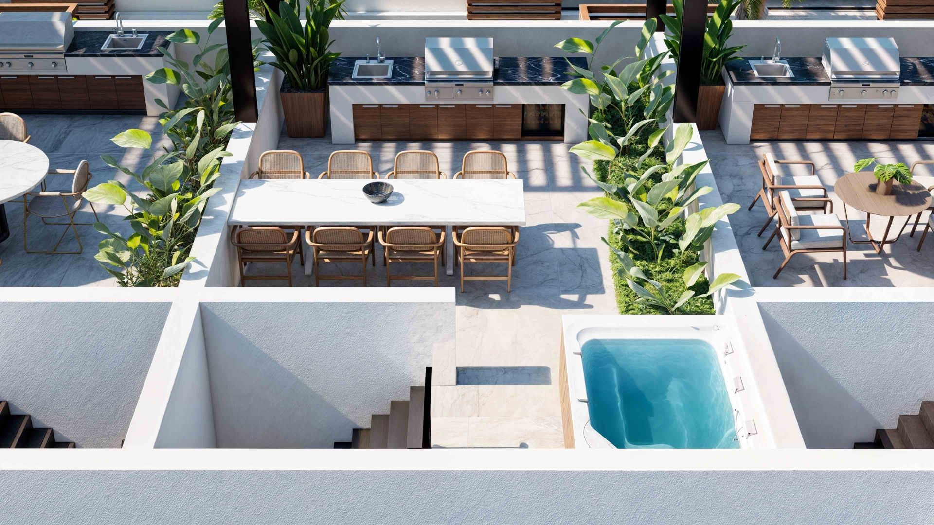 Студия penthouse 50м2 с террасой на крыше 45м2 — фото 35