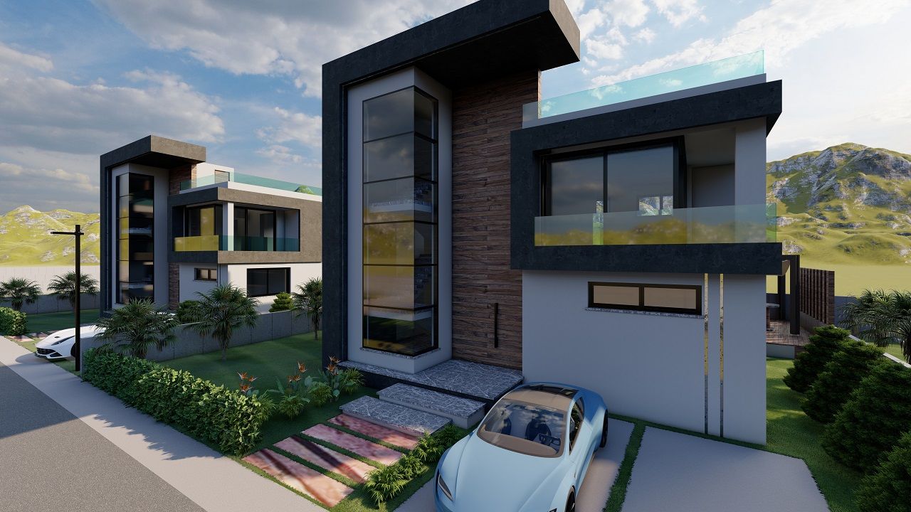 Современная вилла 3+1 (210 м²) с участком земли в новом комплексе в Боазе — фото 6
