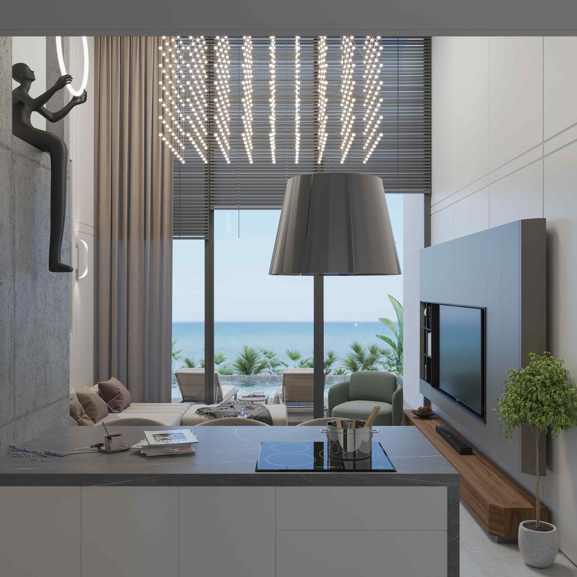 3-комнатный loft пентхаус 142 м² с террасой на крыше 53 м² в новом и современном комплексе в Эсентепе — фото 19