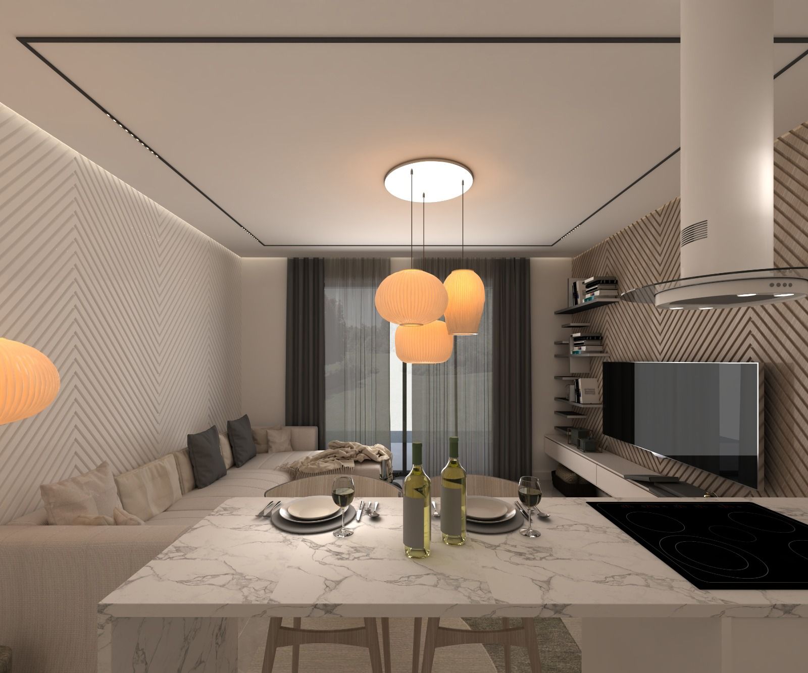 Апартаменты Loft 2+1 (113 м2) с двумя террасами в новом комплексе рядом с морем — фото 9