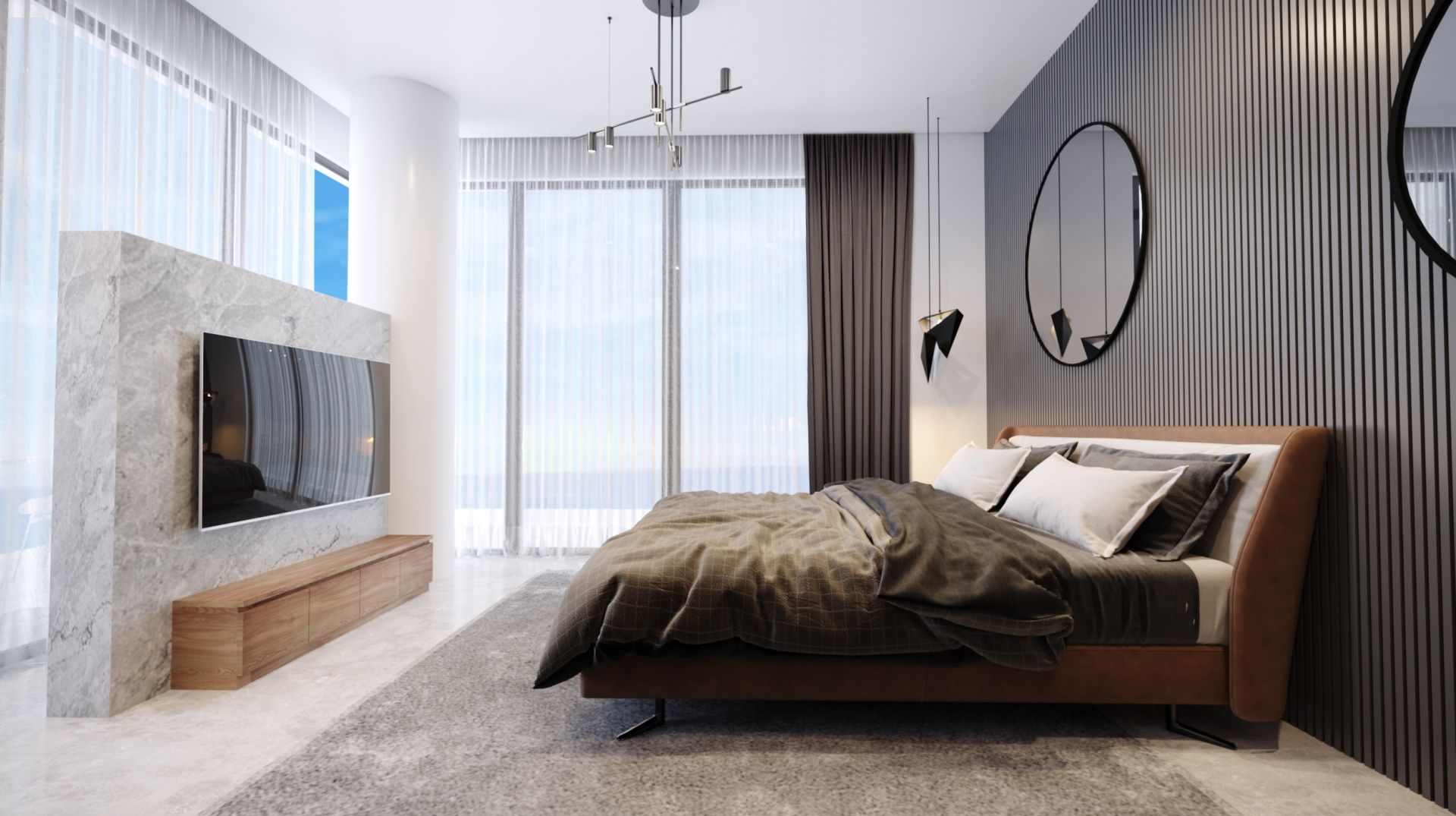 Квартира 4+1 Duplex 170 м2 с террасой 81 м2 в Гюзельюрте — фото 4
