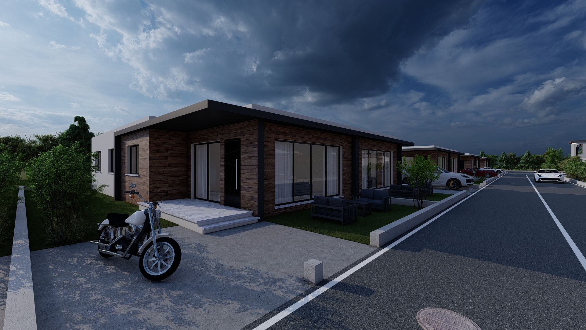 Красивый таунхаус 3+1 (120 м2) с террасой в новом комплексе  — фото 2