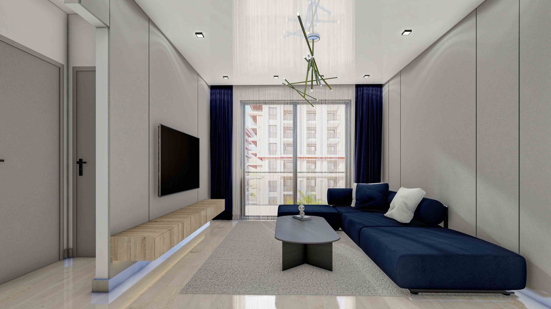 2-комнатные апартаменты 60 м² с террасой 10 м² в элитном комплексе — фото 17
