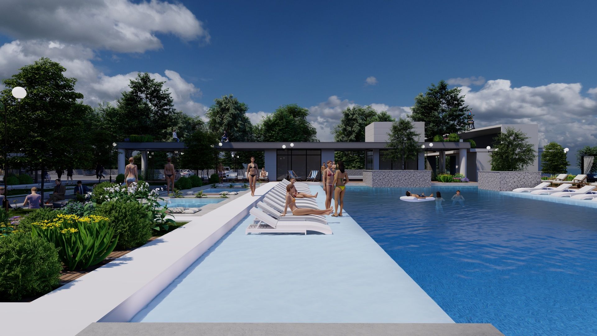 Студия 50 м² с видом на море в масштабном курортном комплексе в Газиверене — фото 5