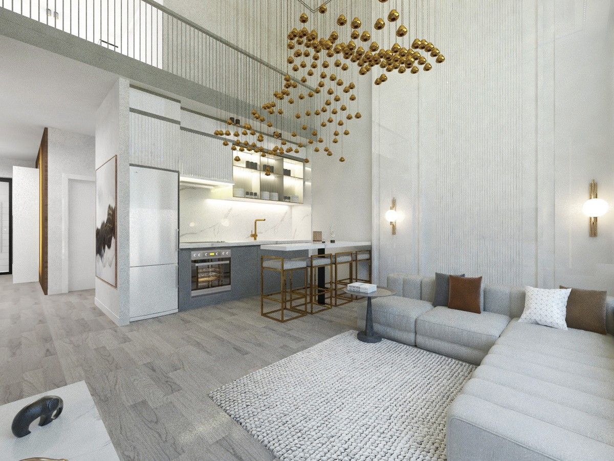 3-комнатные апартаменты loft 73м2 с балконом 9м2 в Эсентепе  — фото 32
