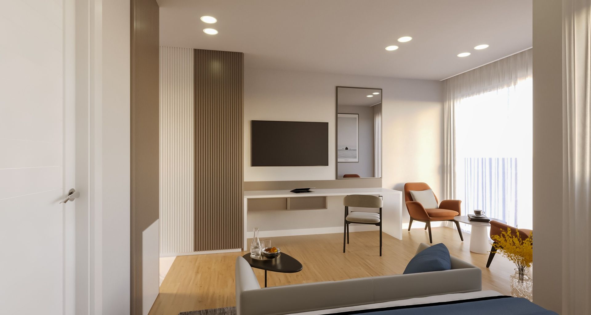 Трехкомнатная квартира 69 м2 с террасой и садом недалеко от пляжа Long Beach — фото 10