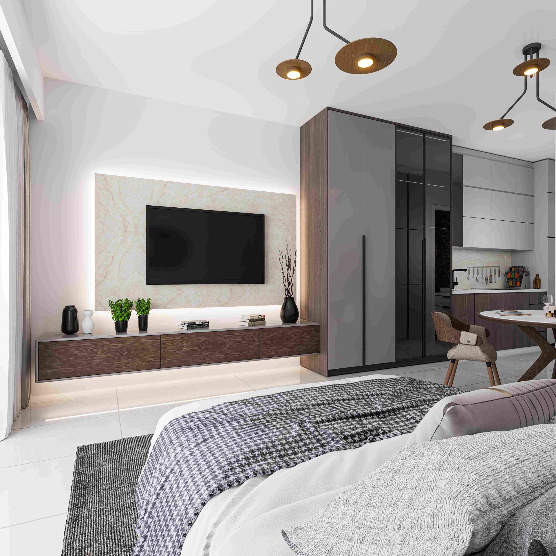 Студия 51 м² с балконом 5,5 м² в центре Лонг Бич — фото 12