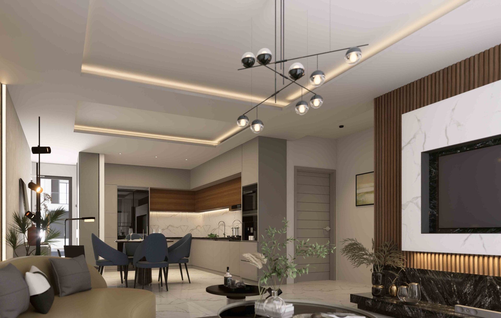 3-комнатные апартаменты 110 м² с террасой 13 м² в курортном комплексе — фото 46