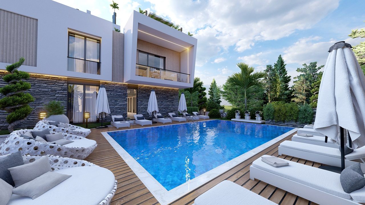 2-комнатные апартаменты 50 м² с балконом и садом в Алсанджаке — фото 4