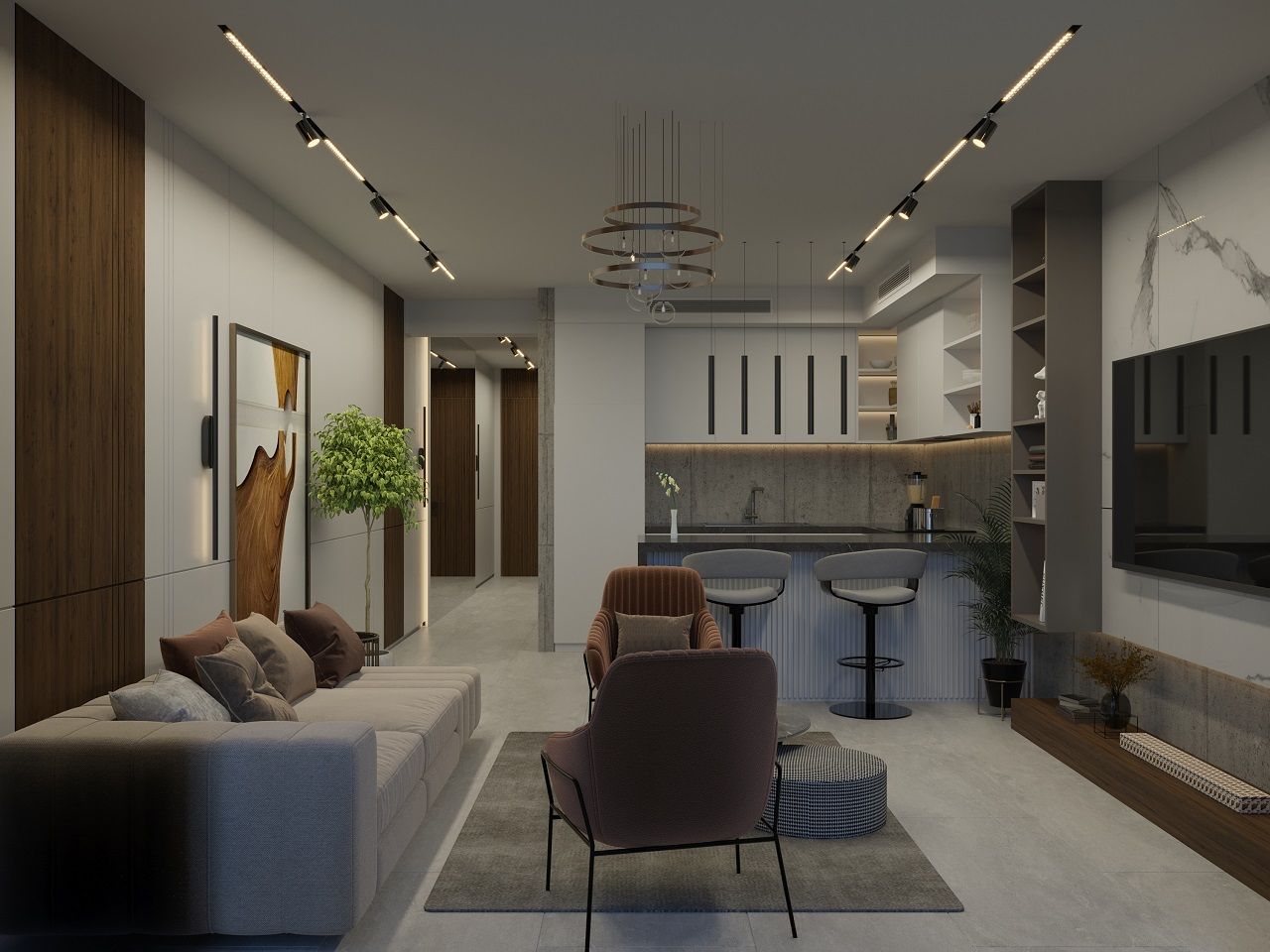 Квартира 1+1 Loft 100 м2 с  в новом и современном комплексе в Эсентепе — фото 30