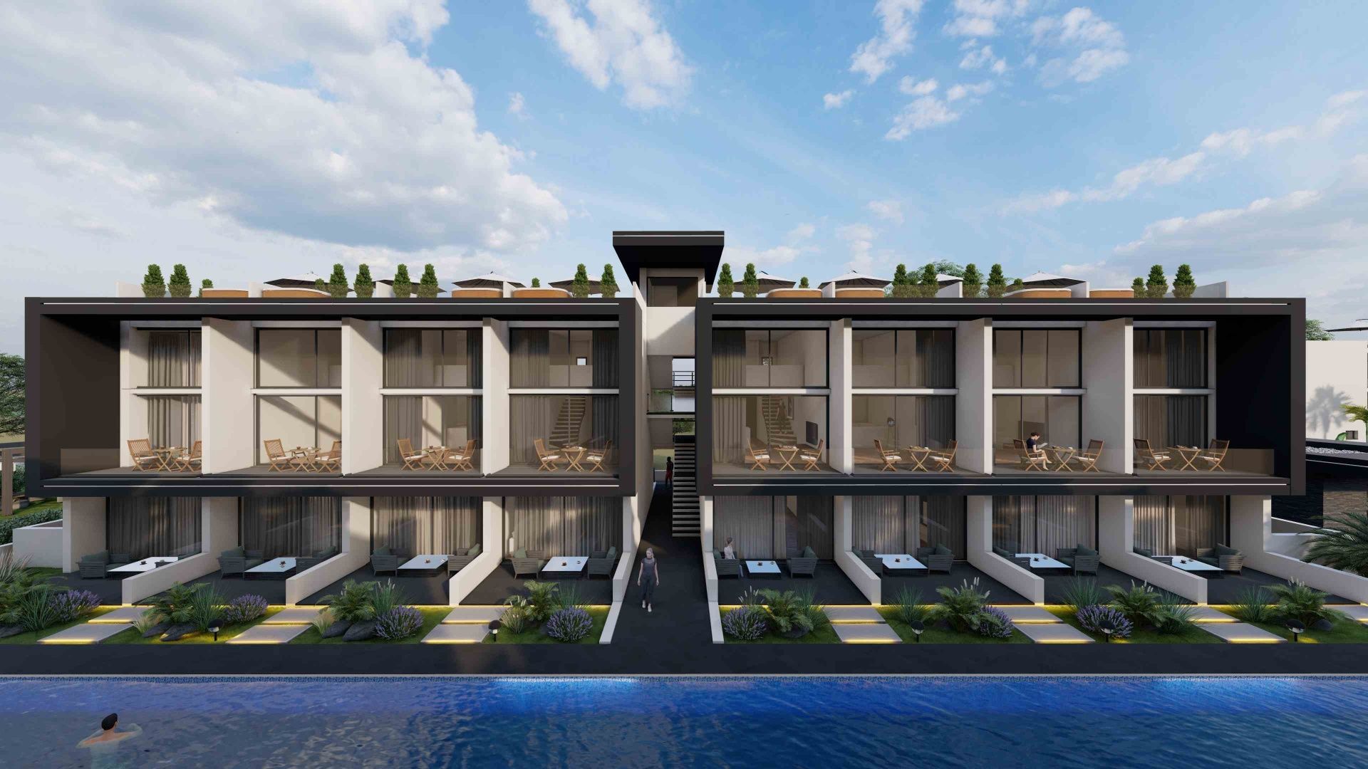 Апартаменты Loft 3+1 (223 м²) с тремя террасами в новом комплексе рядом с морем — фото 34