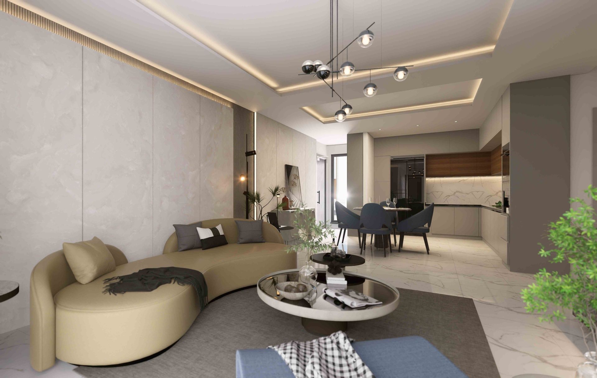 3-комнатные апартаменты 110 м² с террасой 13 м² в курортном комплексе — фото 44