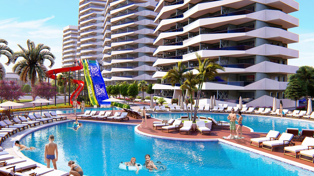 3-комнатные апартаменты 114м² в 700 метрах от пляжа "Лонг бич"