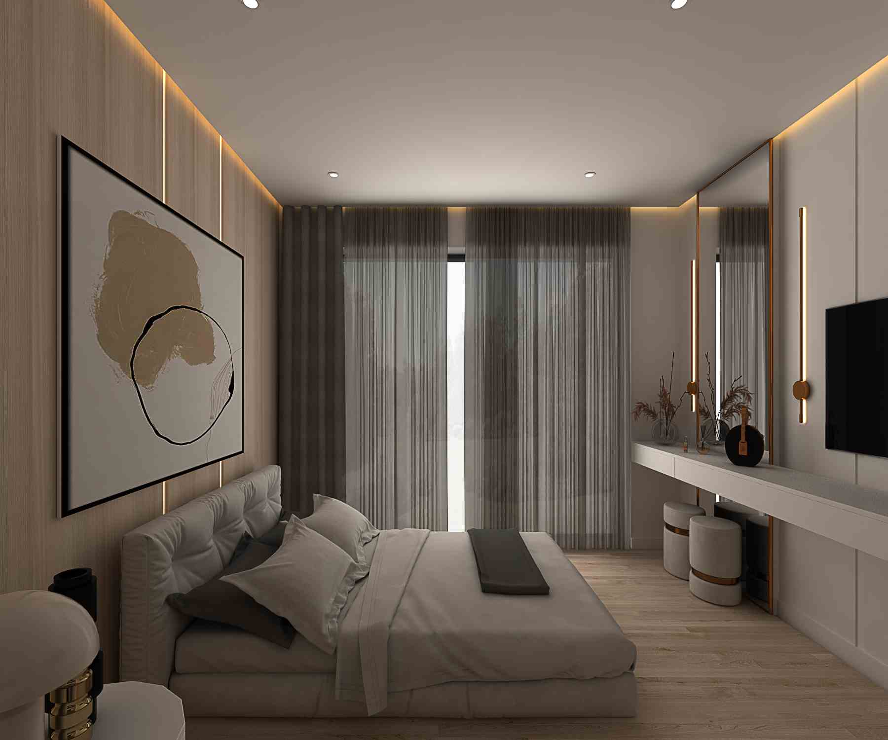 Апартаменты Loft 3+1 (223 м²) с тремя террасами в новом комплексе рядом с морем — фото 16