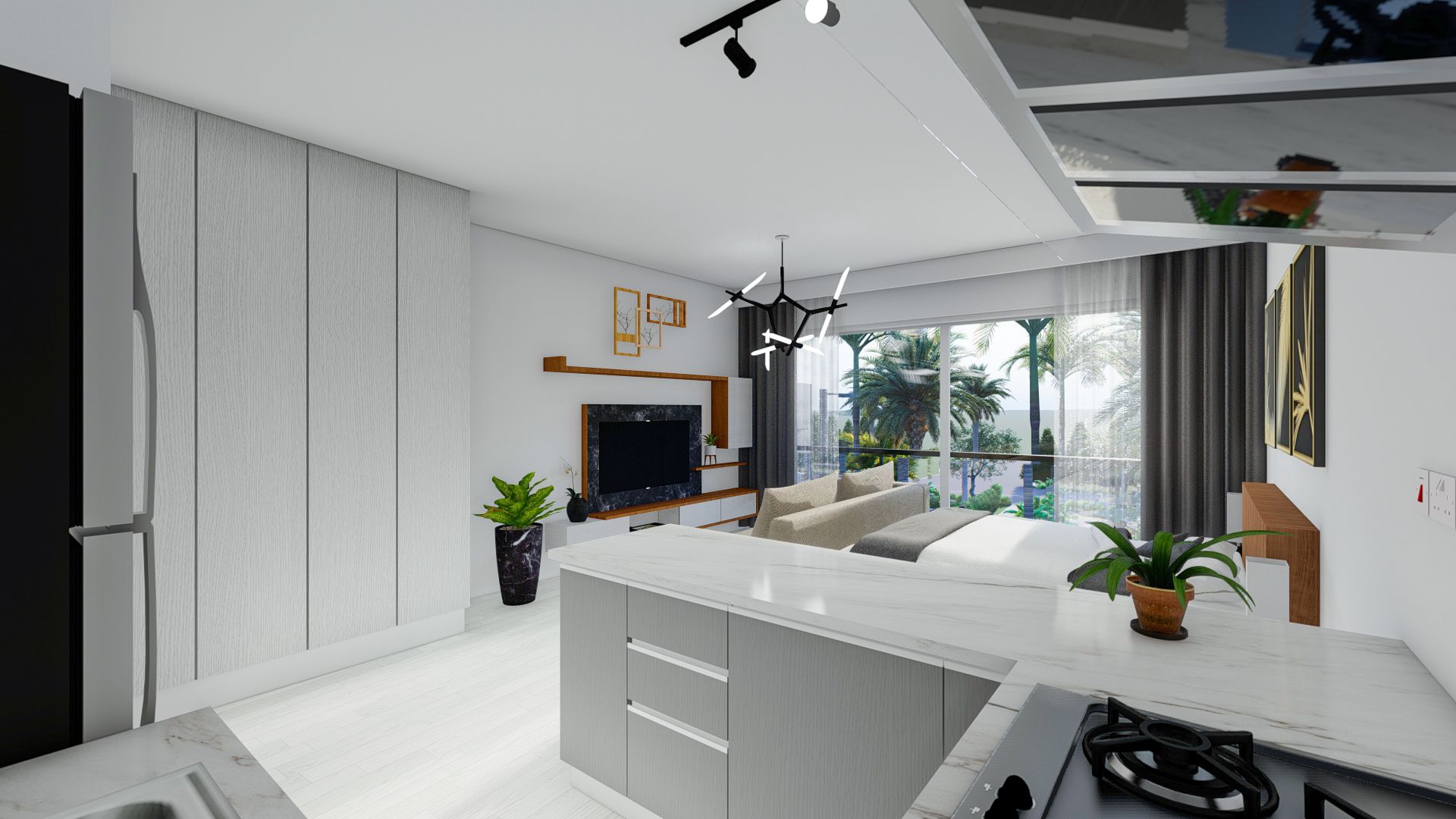 Студия 38 м² с террасой 11 м² в Искеле — фото 4