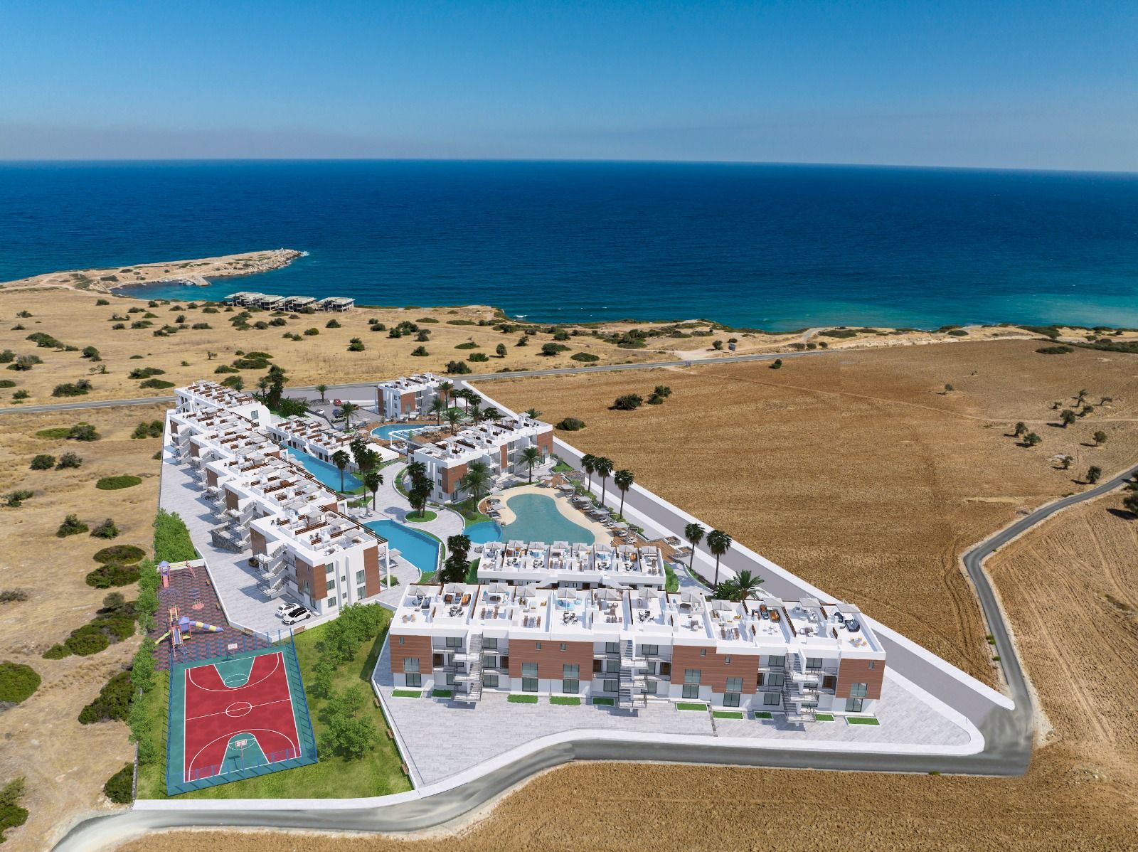 Двухкомнатная квартира 60 м2 недалеко от моря в Бахчели — фото 13