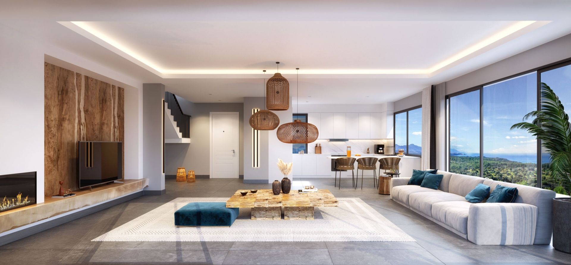 2-комнатная квартира Loft Penthouse 62 м2 + две террасы: 12 м2 и 30 м2 в новом роскошном комплексе в Эсентепе — фото 21